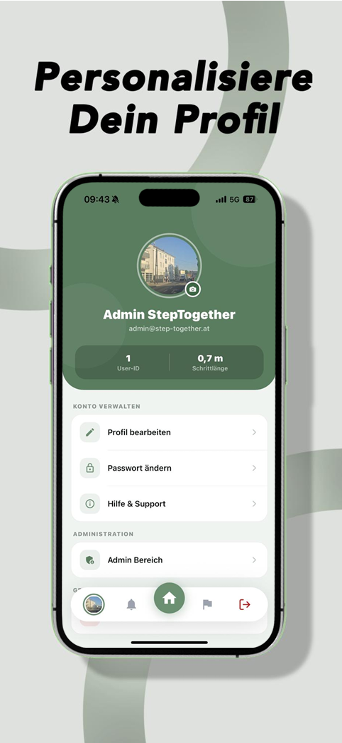 iOS Screenshot Profil